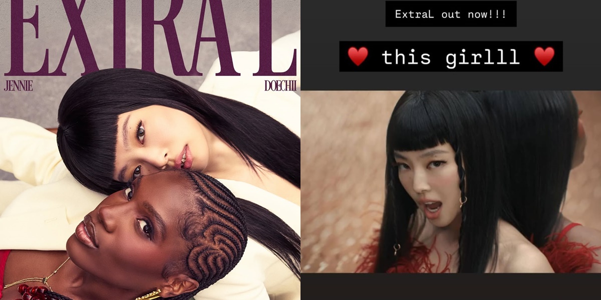 Rose Supports Jennie BLACKPINK's New Single ExtraL with Doechii