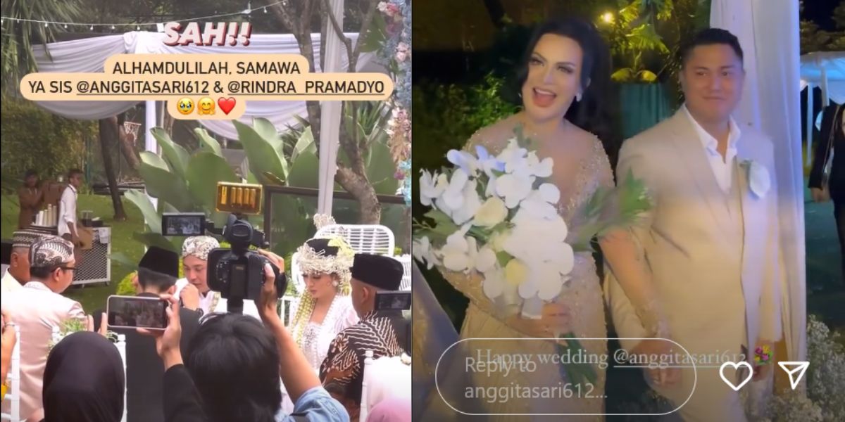 Congratulations! Anggita Sari Officially Marries Rindra Pramadyo - No ...