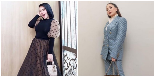 Both Appearing Glamorous and Elegant, Check Out 5 Fashion Portraits of Nagita Slavina and Syahrini that You Can Imitate