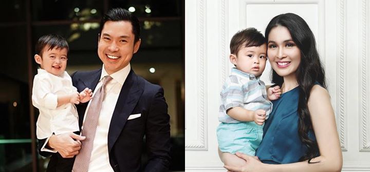 Sandra Dewi With Husband and Child Photo Showing Duckface, Netizens: Don't Focus on the One in the Black Shirt