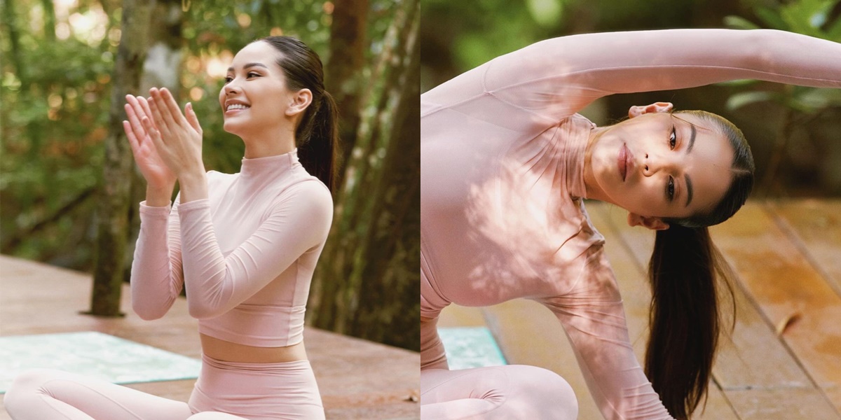 So Refreshing, Here’s a Portrait of Alyssa Daguise Doing Pilates in the Middle of the Forest - Classy and Beautiful