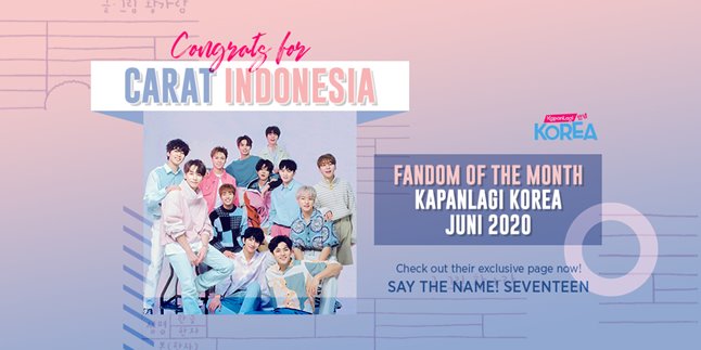 Congratulations CARAT as Fandom of The Month KapanLagi Korea June 2020, Here are the Giveaway Winners!