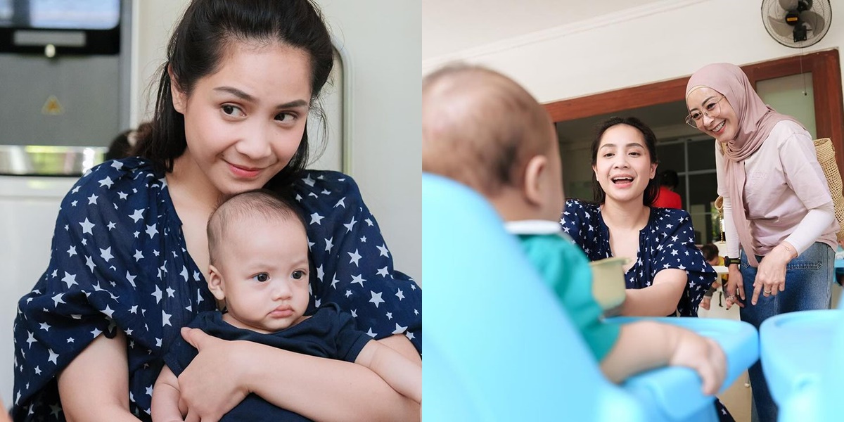 A Sincere Smile, Portrait of Nagita Slavina with Abandoned Babies - Her Interactions Earn Praise