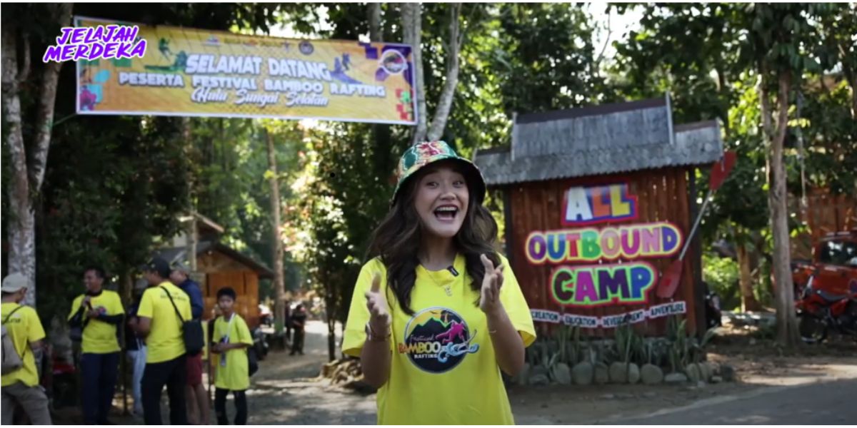 Having Fun at the Loksado Bamboo Rafting Festival, from River Exploration to Enjoying Delicious Culinary!