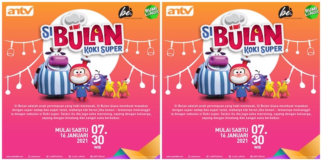 Si Bulan Koki Super, Educational Animated Children's Show on TV