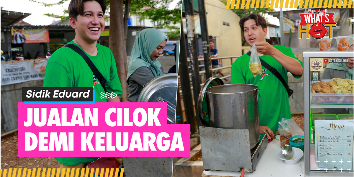 Sidik Eduard Selling Bakso Cilok Because of the Drop in Economy: Every Day Eating Rice with Cilok