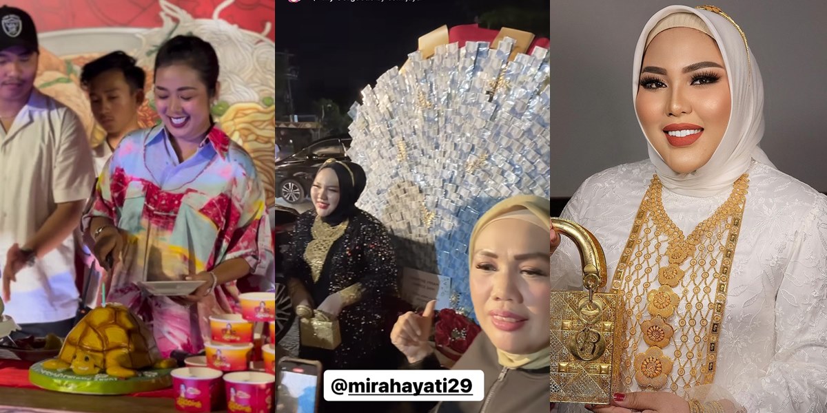 Soimah Receives Giant Money Bouquet, One of Them from Haji Mira Hayati