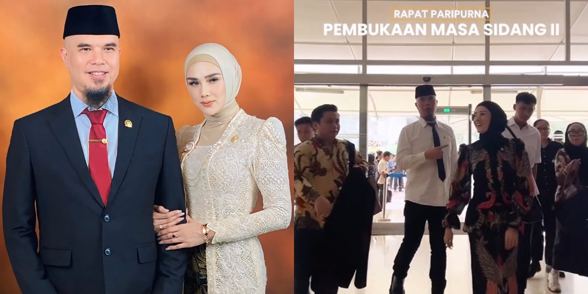 Husband and Wife Become Members of the DPR, Here are 7 Photos of Ahmad Dhani and Mulan Jameela Departing Together to Attend the Plenary Meeting