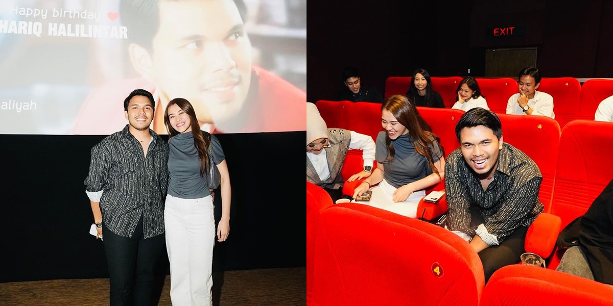 A Surprise from Aaliyah Massaid, Here are 7 Pictures of Thariq Halilintar's Birthday Celebration at the Cinema: I Have Never Been Loved in an Excessive Manner