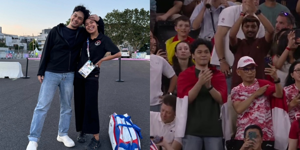 Sweet! 7 Photos of Mikha Angelo Supporting Gregoria Mariska Tunjung Competing in the Olympics - Successfully Snatched Bronze