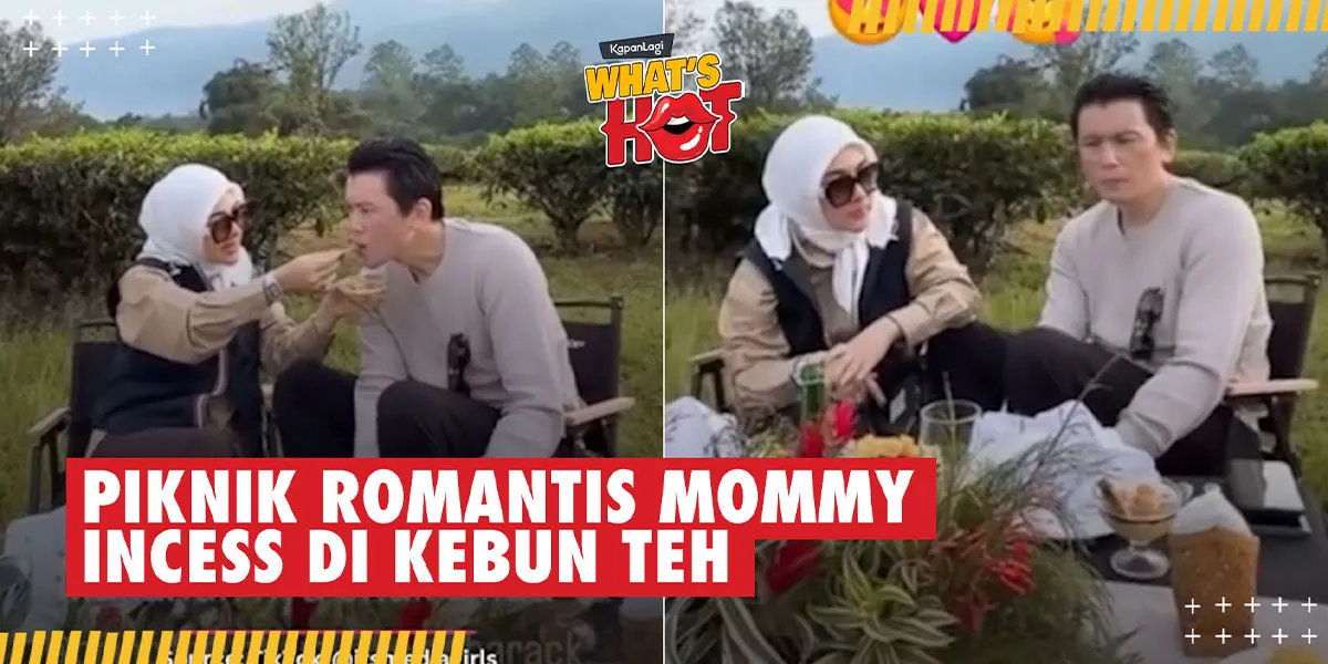 Touching, This is a Romantic Picnic Style of Princess Syahrini and Reino Barack in a Tea Garden