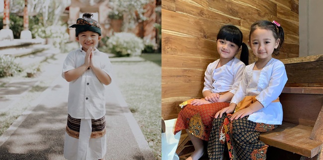 Equally Enchanting as Ashanty - Aurel Hermansyah, Here are 8 Adorable Portraits of Arsy & Arsya Wearing Balinese Traditional Costumes