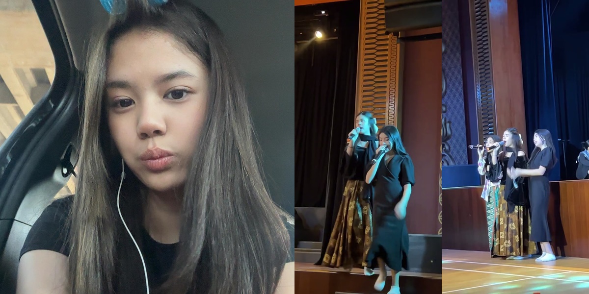 Appearing at a School Event, 7 Photos of Safeea, Mulan Jameela and Ahmad Dhani's Daughter, Showcasing Her Singing Ability