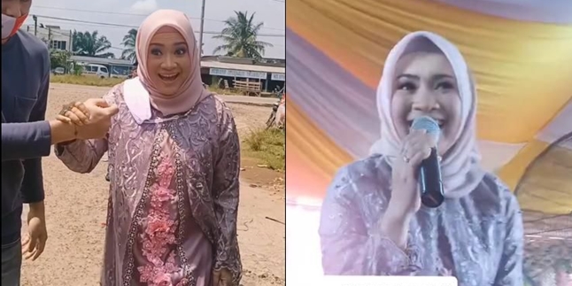 Simple yet Classy, Peek at Ikke Nurjanah's Performance at a Neighborhood Wedding