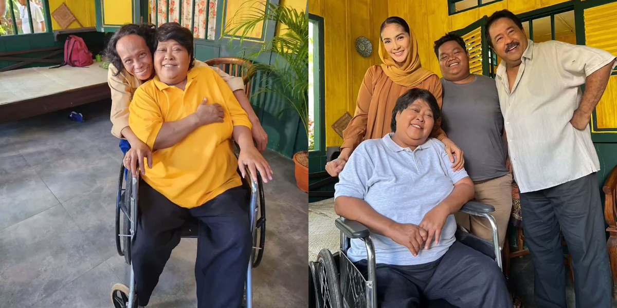 Involved in SI DOEL The Series, Here are 7 Photos of Suti Karno After Leg Amputation - Shooting Using a Wheelchair