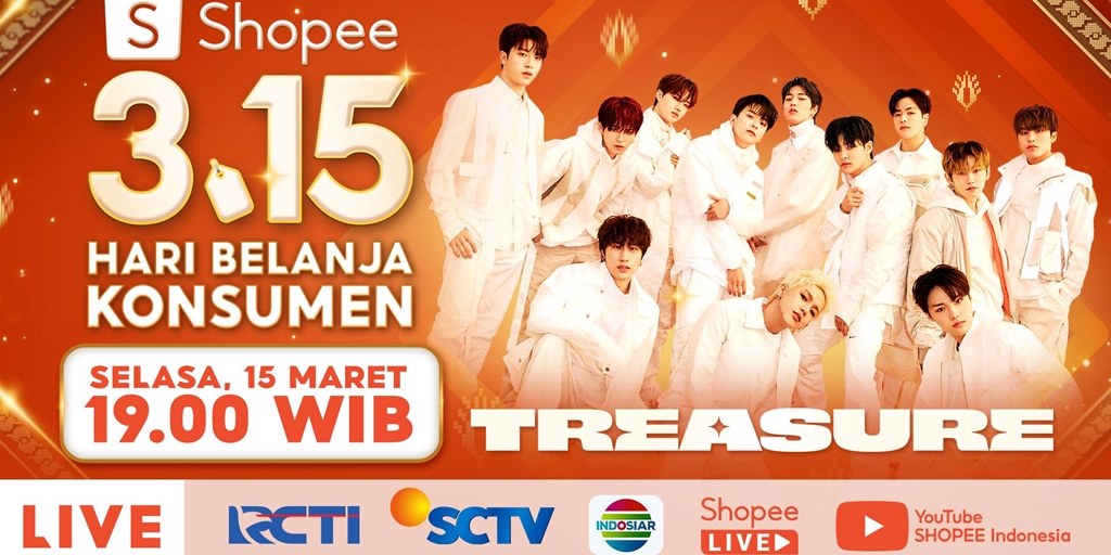 TREASURE and Dita Karang Secret Number Ready to Enliven Shopee Consumer Shopping Day TV Show