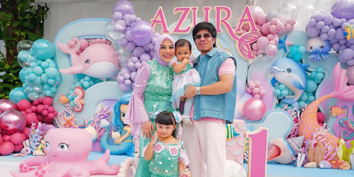 Azura's First Birthday, Aurel Hermansyah and Atta Halilintar Held a Sea Kingdom Themed Party