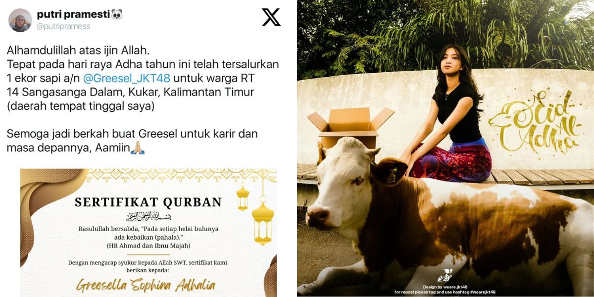 Unique, Greesel JKT48 Receives a Cow as a Sacrifice Gift from Fans