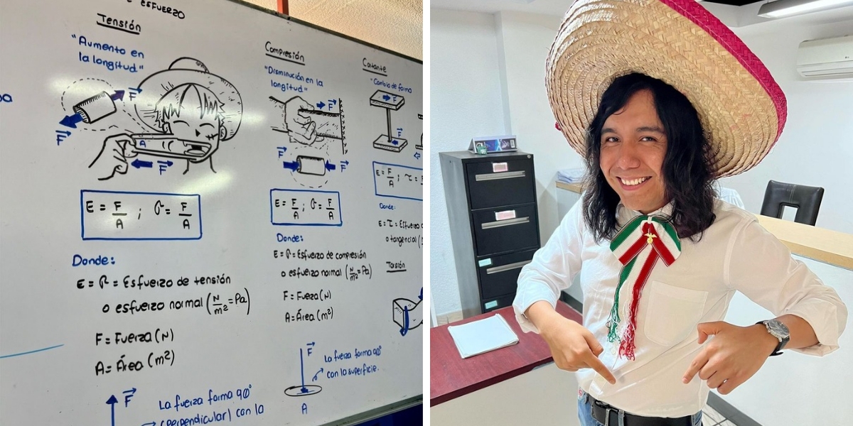 Unique! A Physics Teacher in Mexico Uses 'ONE PIECE' Characters While Teaching in Class