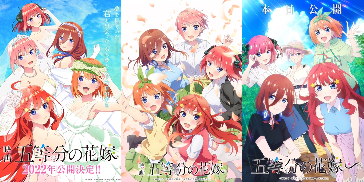 Go-Toubun no Hanayome - Comédia romântica harém vai ter Anime - IntoxiAnime