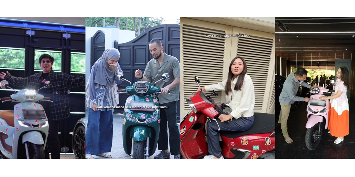 Viral on TikTok, These 6 Celebrities Join the Trend of Giving Valentine's Day Modified Motorcycles with Photos of Their Partners