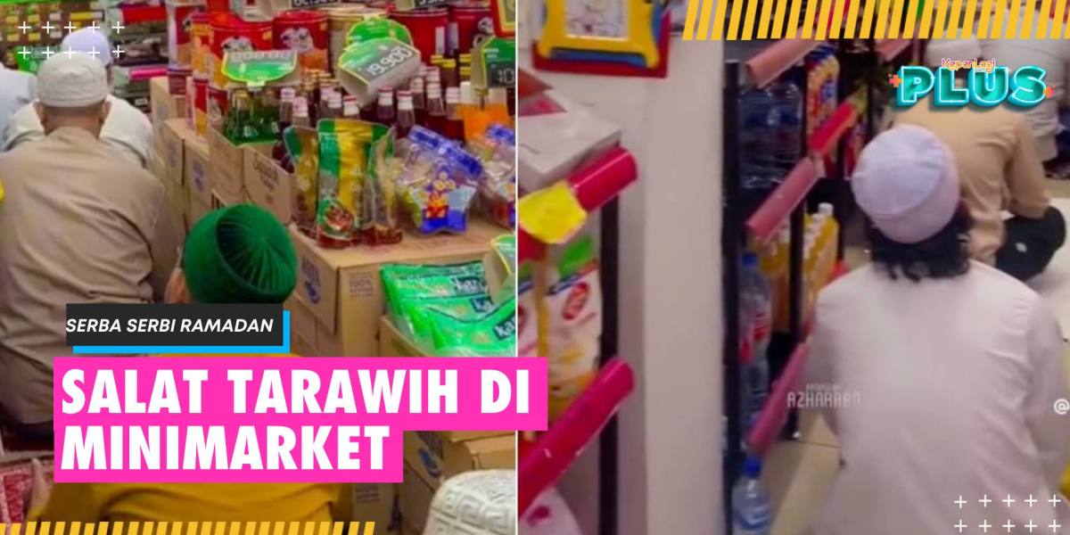 Viral Jamaah Performing Tarawih Prayer in a Minimarket