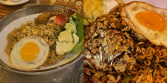 Viral 24 Karat Gold Topped Fried Noodles in Dubai, a Plate Costs Rp 500,000