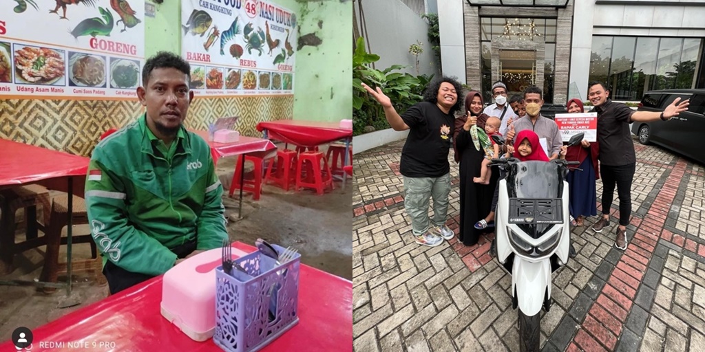 Viral! Ojol Motorcycle Taken Away, Gilang Juragan 99 & Marshel Widianto Give New Motorcycle Gift