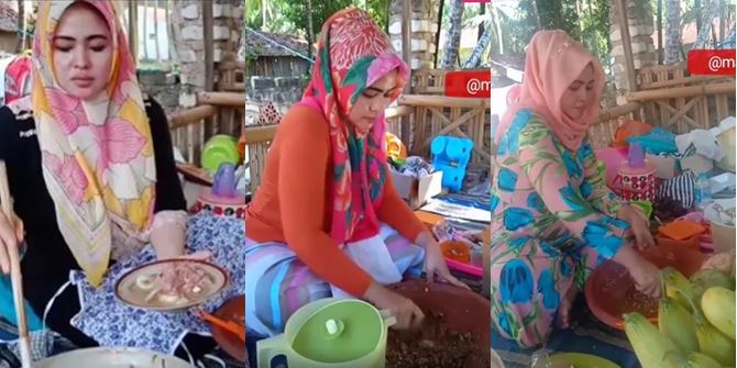 Viral, Beautiful Fruit Salad Seller in Sumenep Madura who is Said to Resemble Syahrini and Make Visitors Queue