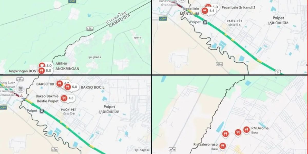 Netizens Suspect Hundreds of Pecel Lele Stalls in Cambodia Detected on Google Maps, Here Are 4 Facts