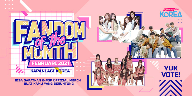 Let's Vote for Fandom of The Month February 2021, Win Official K-Pop Merchandise!