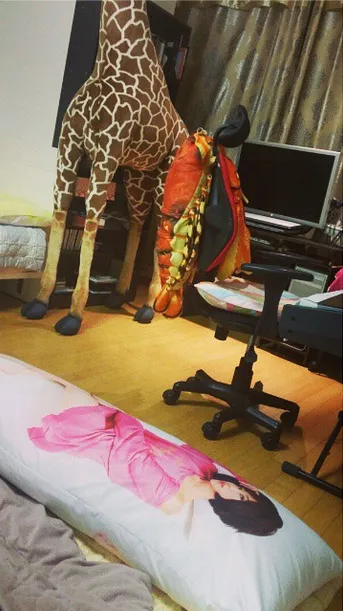 Bantal milik Heechul yang berada di kamar Ryeowook. ©soompi