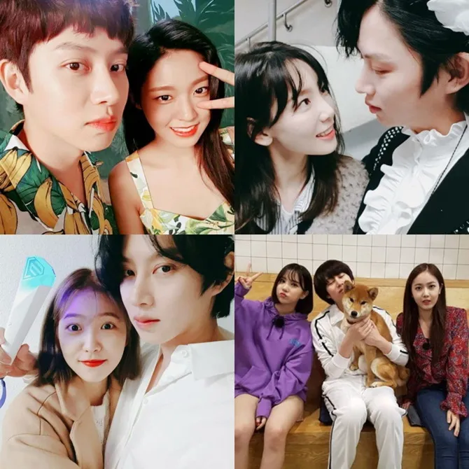 Heechul dan beberapa sahabat wanitanya Š instagram.com/kimheenim