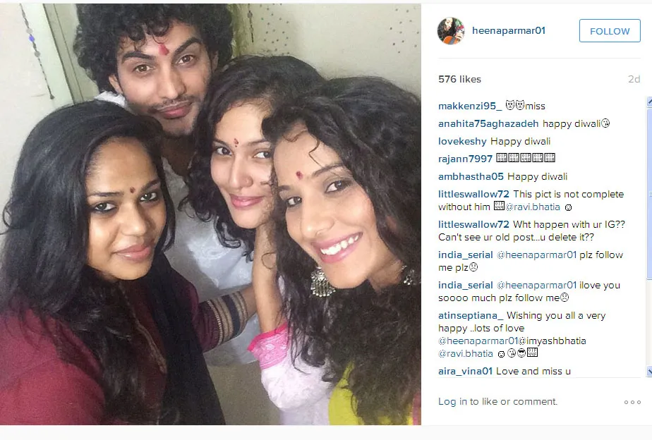 Heena Parmar habiskan waktu bareng adik Ravi Bhatia © Instagram.com/heenaparmar01