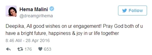 Status ini yang sempat bikin India heboh ©twitter/dreamgirlhema