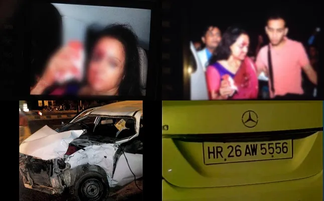 Hema Malini terluka di kepala dan mobilnya ringsek usai kecelakaan yang menimpanya di Jaipur @twitter.com/ANI_news
