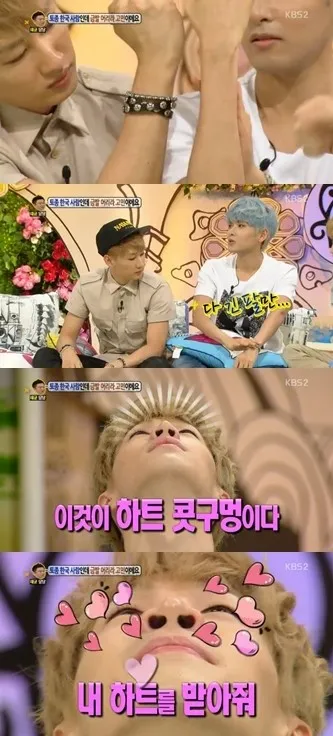 Henry punya masalah dengan lubang hidung. ©soompi.com