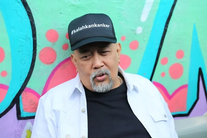 Indro Warkop berikan semangat bagi para penderita Kanker © KapanLagi.com/Adrian Utama Putra