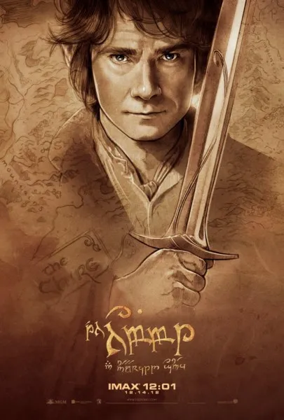 Bilbo Baggins, satu-satunya Hobbit dalam kelompok petualang para kurcaci.