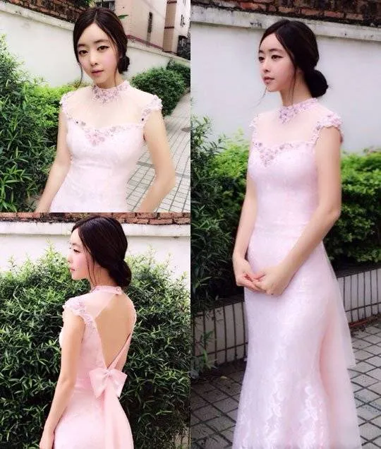 Hong Soo Ah pamer gaun pink cantik di akun Weibonya @allkpop.com