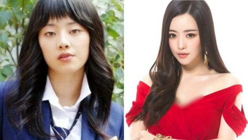 Perbedaan wajah Hong Soo Ah dulu dan sekarang. © allkpop.com