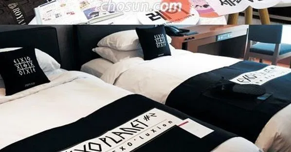 Hotel di Seoul dengan dekorasi spesial EXO © Chosun
