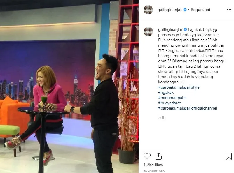 Credit: Instagram/galihginanjar