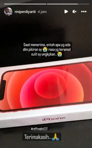 HP Baru Sus Rini (Credit: Instagram/riniperdiyanti)