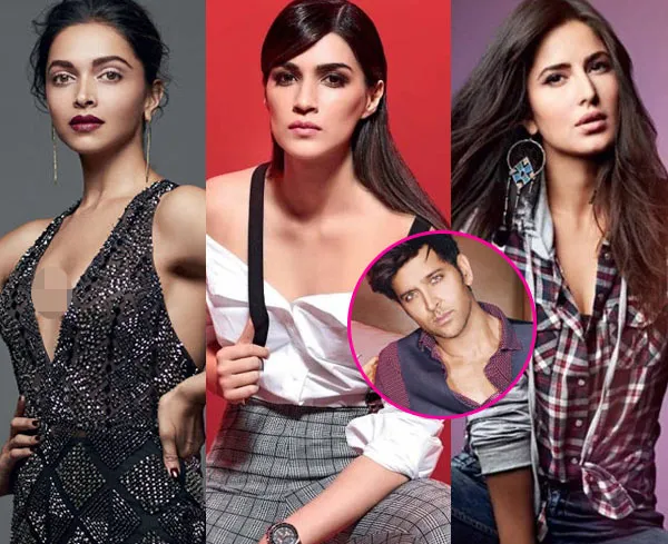 Katrina Kaif, Deepika Padukone, Kriti Sanon bersaing jadi lawan main Hrithik Roshan. ©bollywoodlife.com