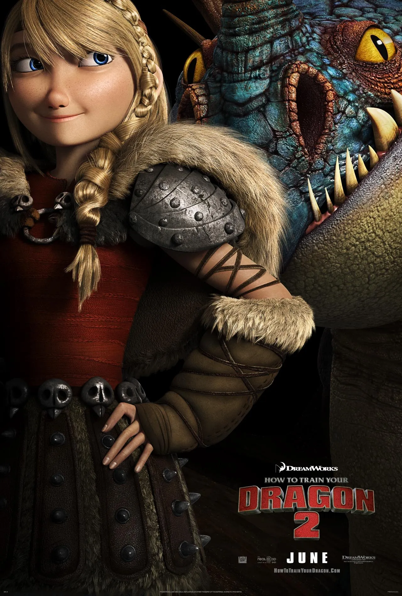 Poster HOW TO TRAIN YOUR DRAGON 2 versi Astrid