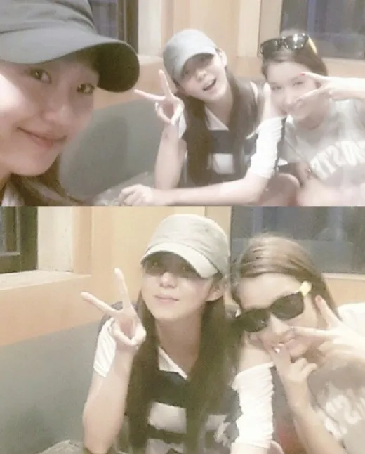 Atas: Hyorin Sistar-UEE After School-Joo Yeon Jewelry Bawah: UEE After School-Joo Yeon Jewelry