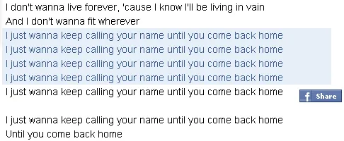 Pada lagu ini, Taylor Swift menyanyikan kata 'until you come back home' sebanyak 13 kali dan merupakan angka favoritnya © lirik.kapanlagi.com