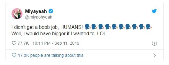 Sunmi pernah bantah rumor boob job September lalu. © Twitter.com/miyaohyeah