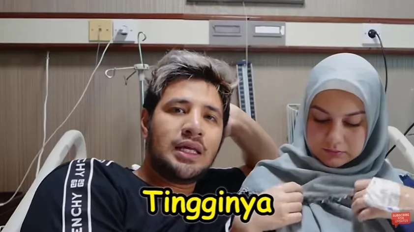 Irish ketika dirawat di RS 3 pekan lalu © youtube/AISHTV
